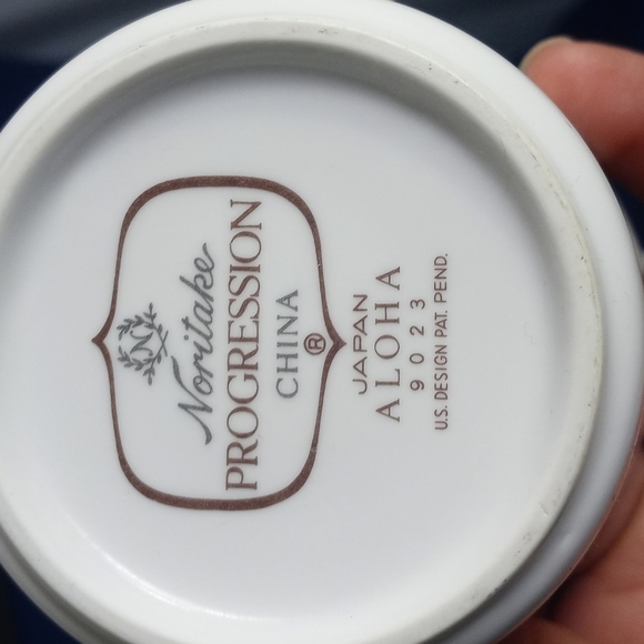 Noritake PROGRESSION ALOHA JAPAN 5 PIECE SETTING DINNER FOR 1 - Picture 6 of 7